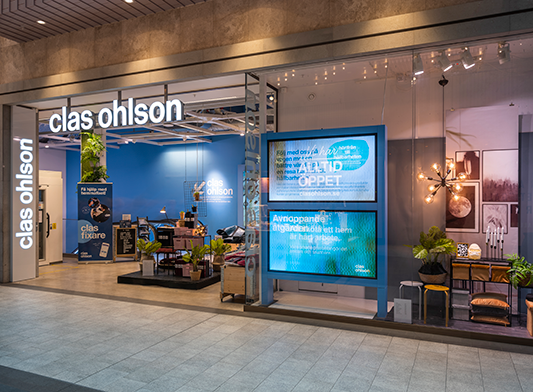 Clas Ohlson butik i Gallerian i Stockholm.